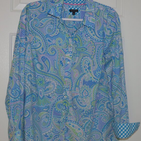 Talbots Long Sleeve Button Down Shirt - Picture 2 of 9